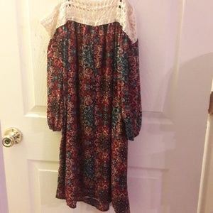 Off th shoulder vintage dress